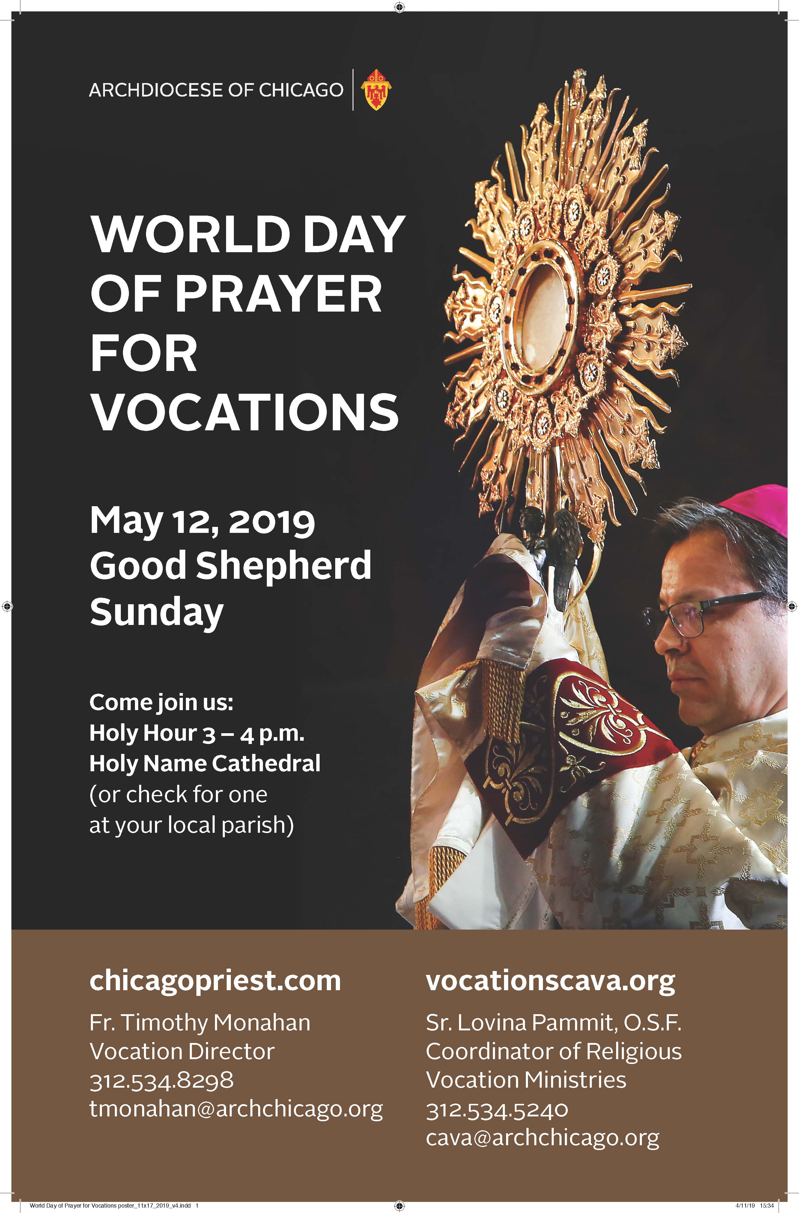 Message of His Holiness Pope Francis For the 2019 World Day of Vocations